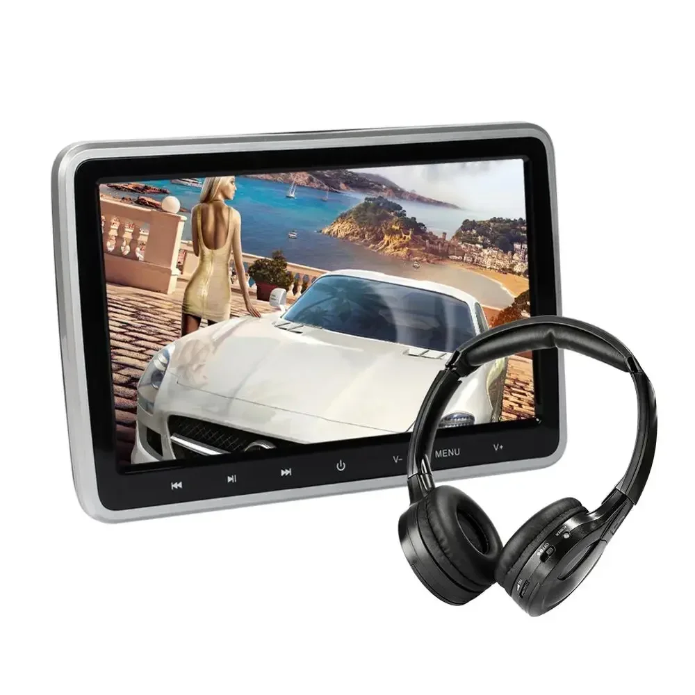 

10.1 Inch Car Video 1024X600 Headrest Car DVD Player Support TF Card usb sd mp4 remote control Game player