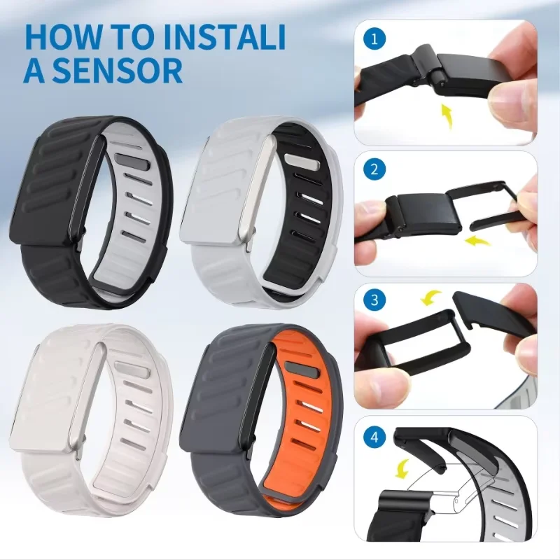 Silikonarmband für WHOOP 5.0/WHOOP 5.0 MG, weiches, atmungsaktives Sportarmband mit Schnellverschluss für wasserdichtes WHOOP 5.0 MG Correa