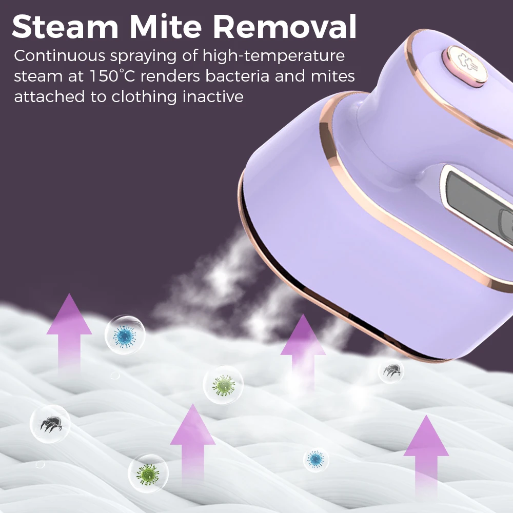 1000W Travel Iron Mini With Steam Portable Steamer Machine Fast Heat-Up Dry And Wet Ironing Foldable Travel Pack Steam Iron