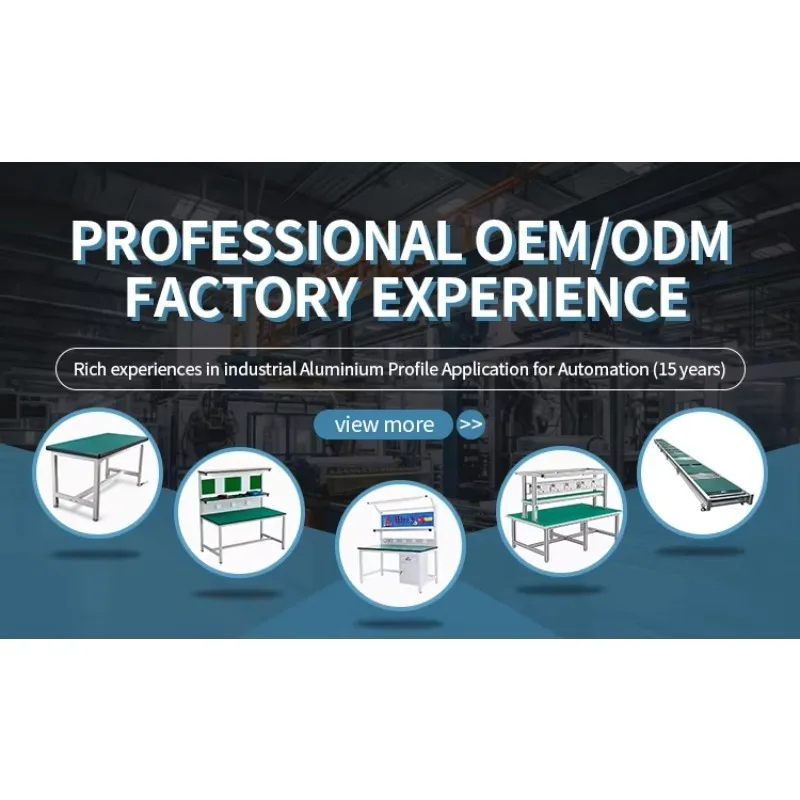 Anti-static Electronic Workbench Oem Odm Heavy Duty Workbench Lab Aluminum Frame Esd Table Anti Static Desk