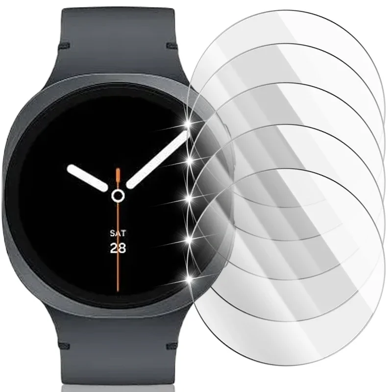 1-5 шт. закаленное стекло для Samsung Galaxy Watch 8 Classic Watch8 40 44 Защитная пленка для экрана SmartWatch для Galaxy Watch 4 5 6 7 8