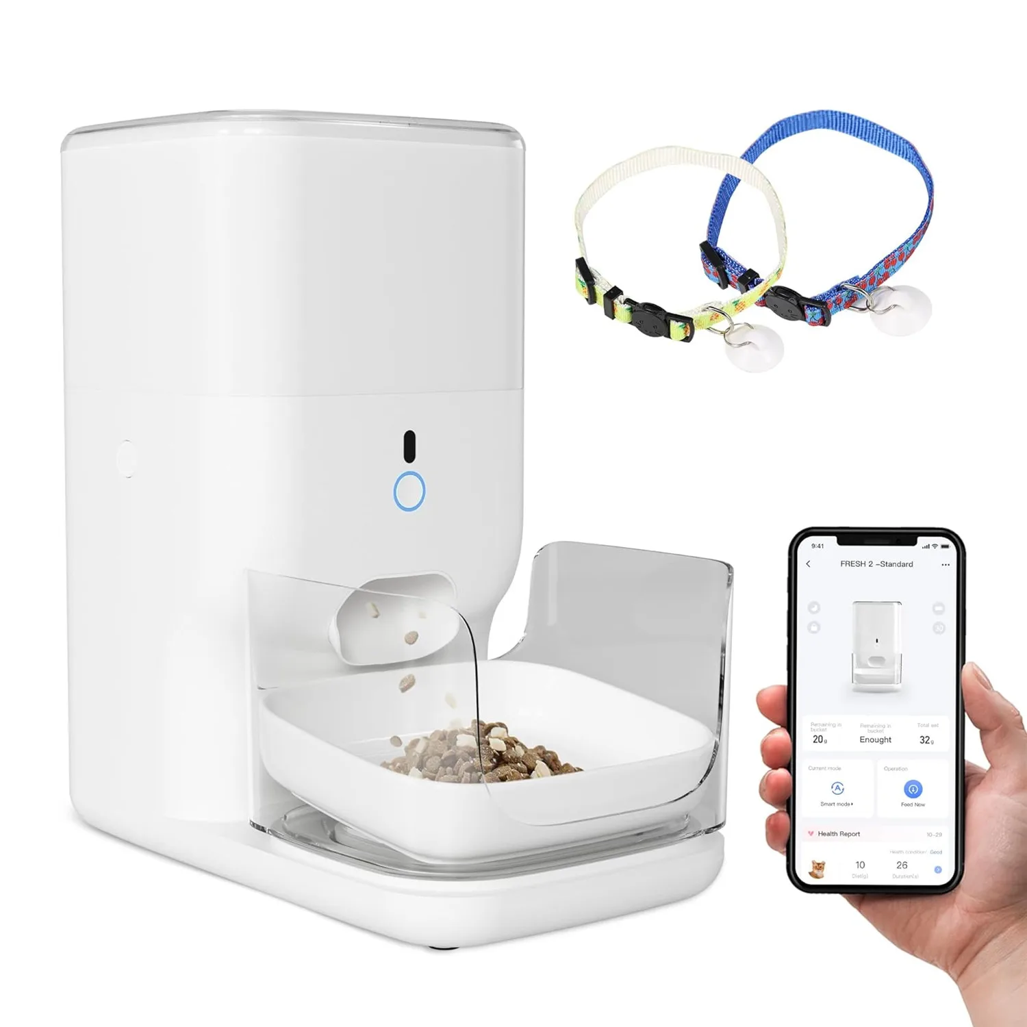 

FRESH 2 Luxury Automatic Smart Pet Feeder with Multi-cat Recognition APP Control
