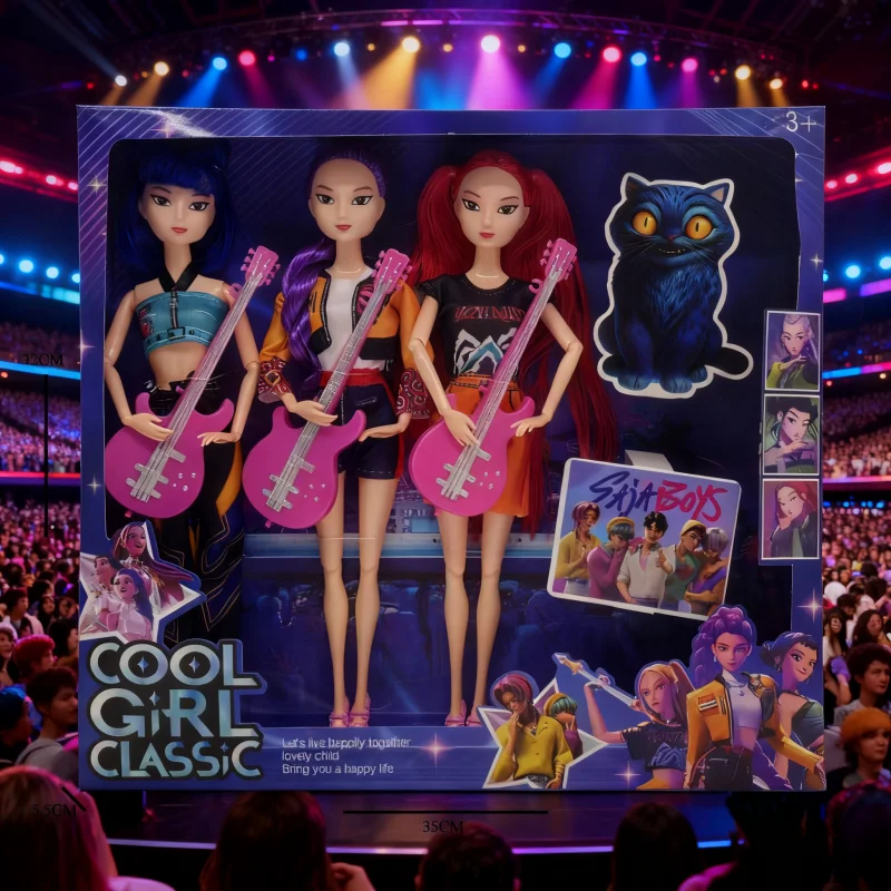 2025 Kpop شيطان الصيادين دمية فينيل رومي ميرا زوي عمل أرقام أنيمي جمع نموذج ديكور الحفلات لعبة أطفال بنات هدية الكريسماس #4