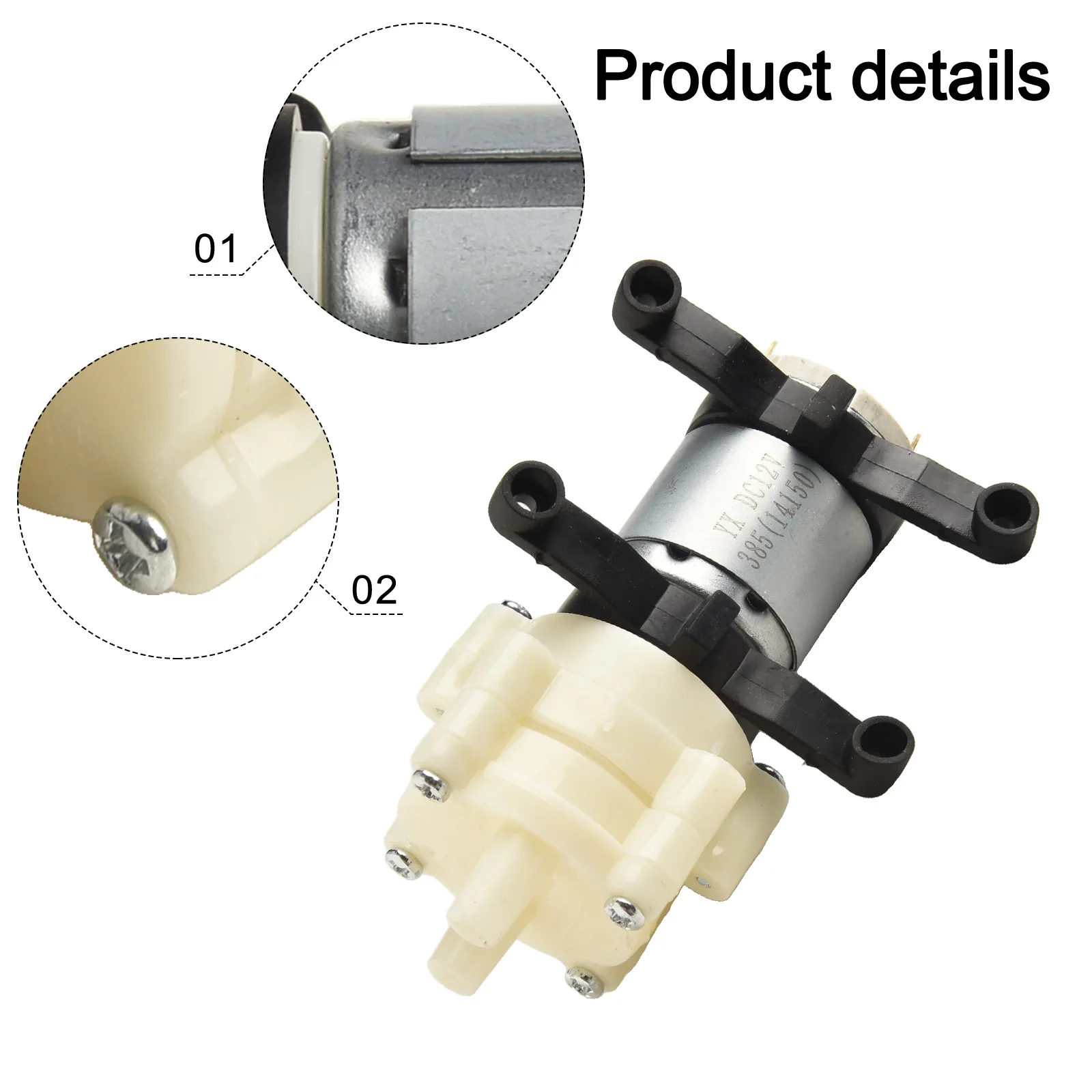 

Water Pump Diaphragm Pump For Inflatable Pool R385 Water Cooled 1.5-1.8L/Min Air Diaphragm Pump Corded Electric