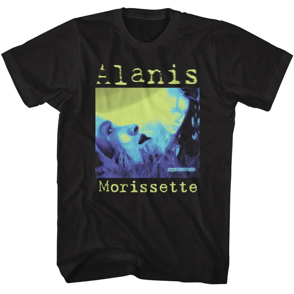 Alanis Morissette Tricolor Jagged Little Pill Black T Shirt