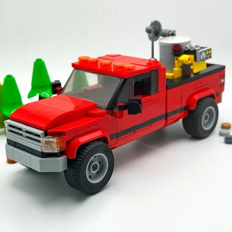 New Technologys MOC-194366 4x4 Truck Pickup Ram from Twister Building Blocks Bricks Model Creative Display Toys Birthday Gifts