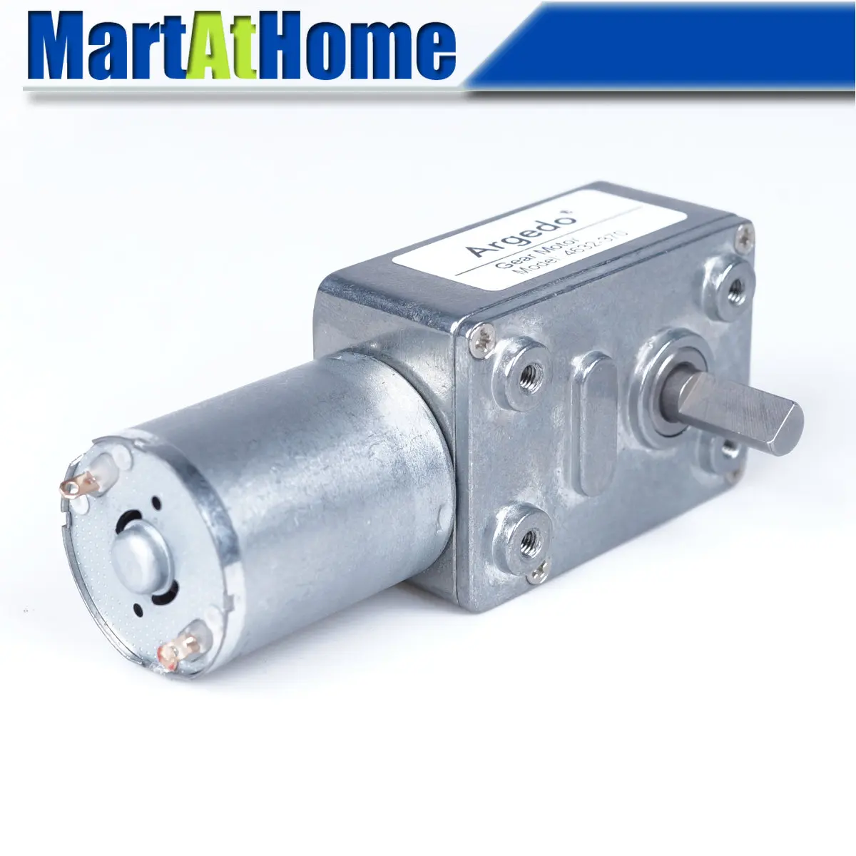 

High Torque Turbine Worm Gear DC Geared Motor 4632-370 6V 12V 24V DC 6~210 RPM 25 KG.CM Shaft 6mm Self-locking