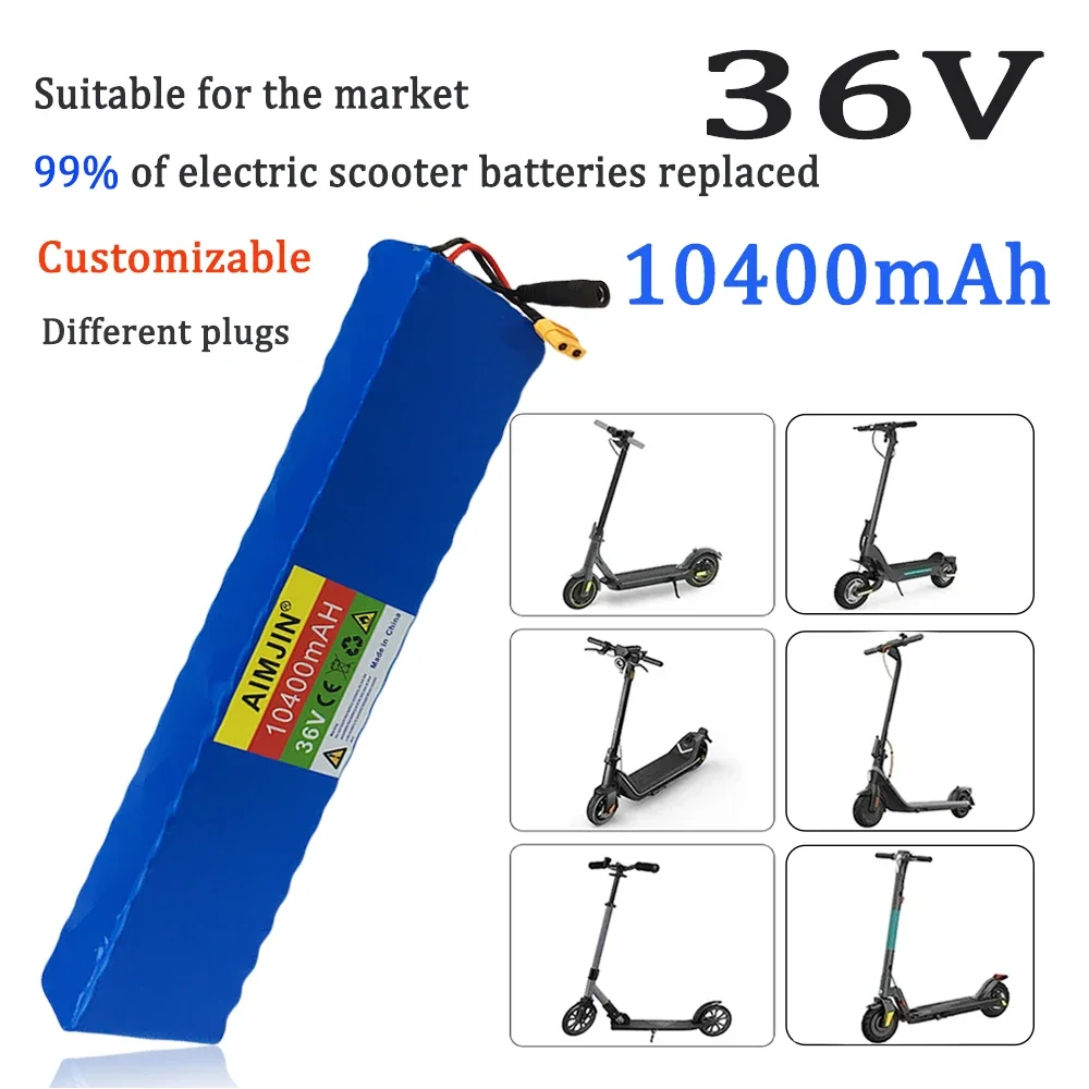 10S4P nowy 36V 10400mAh 18650 BMS akumulator litowo-jonowy 500W zmodyfikowany rower o dużej mocy skuter pojazd elektryczny z ładowarką