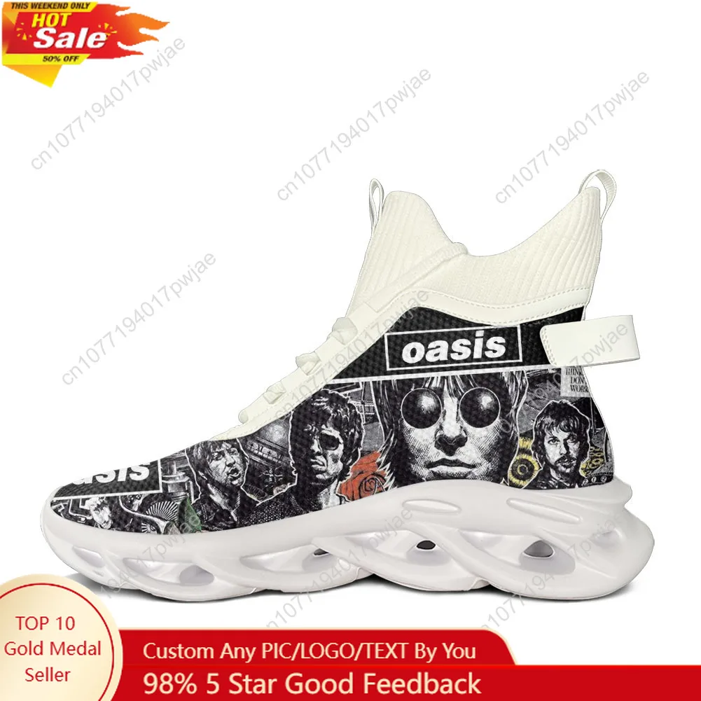 

Oasis Rock Band High Top Flats Sneakers Mens Womens Hiking Sneakers Travel Mountaineering Lightweight Shoe Running Shoes
