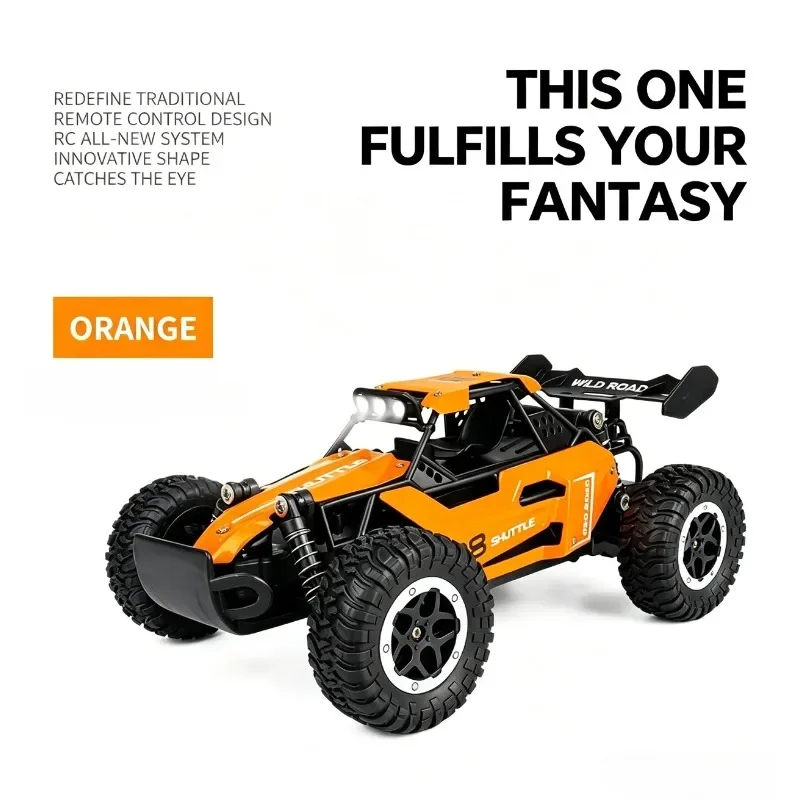 Kids Hobby Offroad Challenge RC Toy, 1:20 Alloy Climbing Model, 2.4G Big Foot Remote Car with Built-in Lights