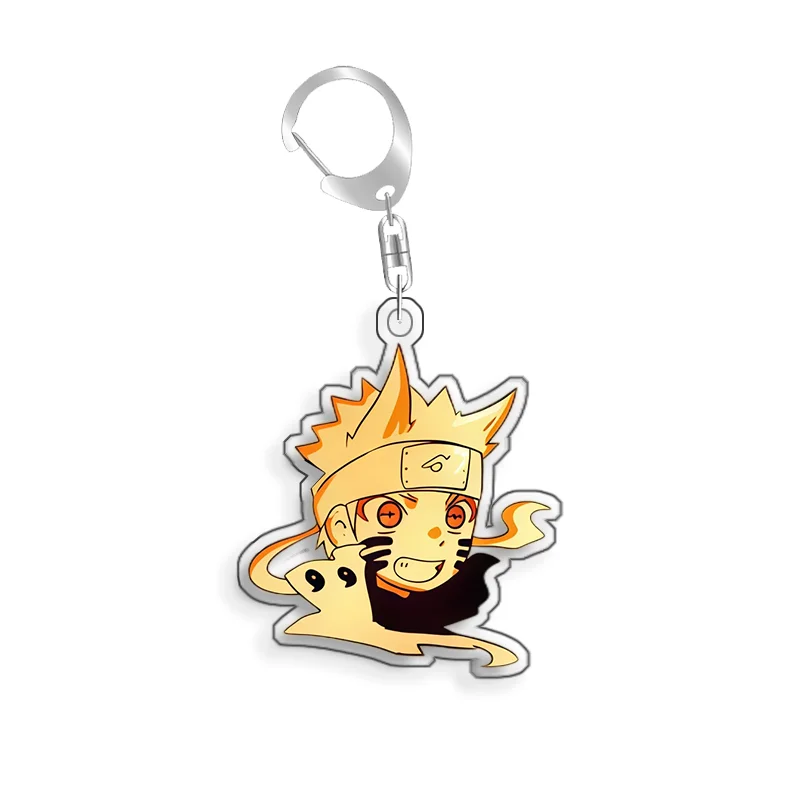 For Naruto Uzumaki Naruto Uchiha Madara KuramaOtsutsuki Kaguya Acrylic Selfmade Cartoon Anime Keychain Pendant Toy Gift 5cm view 6