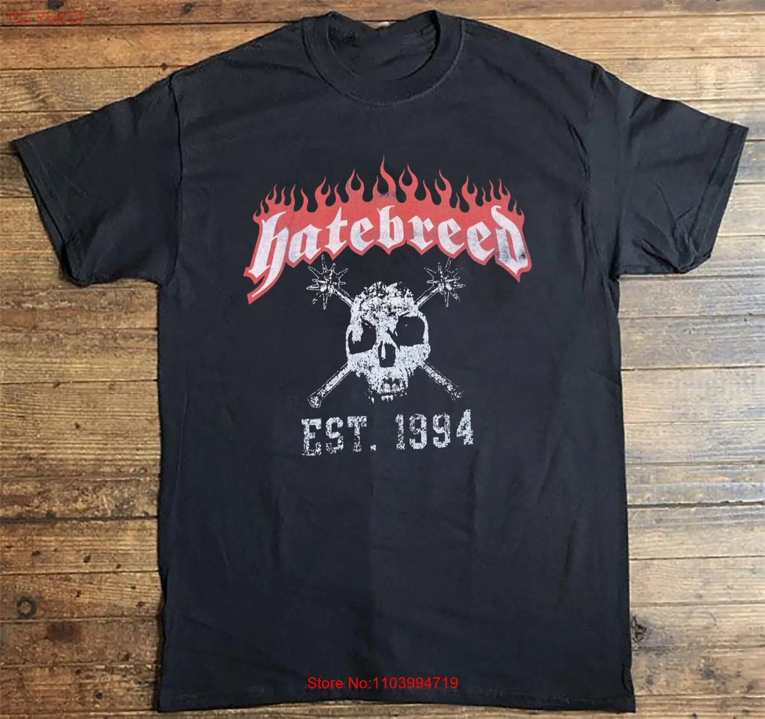 Hatebreed Shirt Hatebreed est 1994 Short Sleeve Black All Size Shirt