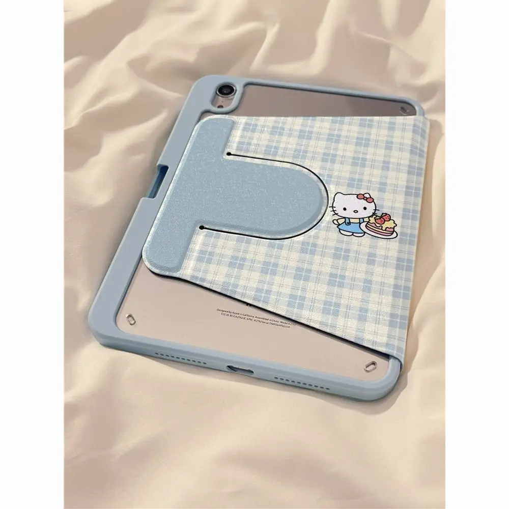 

Kawaii Hello Kitty Tablet Case For iPad Pro 2025 2024 13 Inch Mini 6 7 Air 3 4 5 6 7 2025 11th 10th 360 Roating Stand Protective