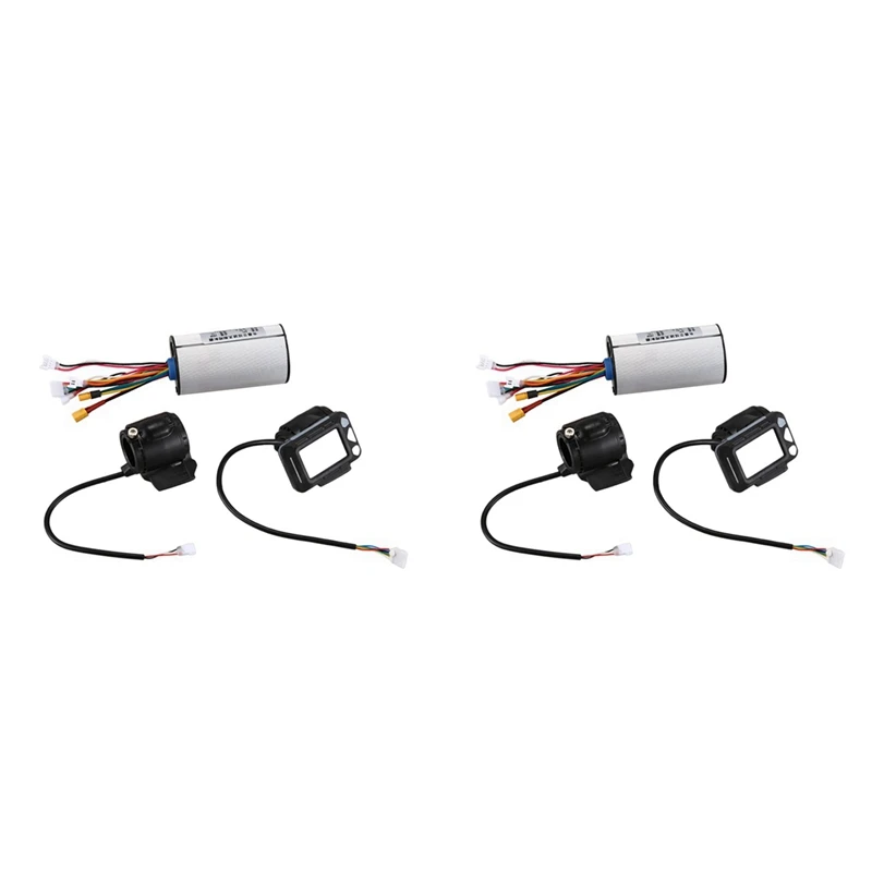 2X E-Scooter Controller Replacement Part Electric Scooter Bike 36V Controller LCD Monitor Brake Set Cycling Accessory