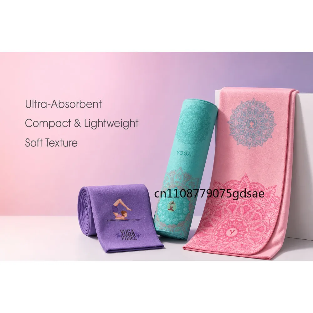 Yoga Shop Towels Portable Yoga Towel Antiskid Environmental Portable Digital Printing Yoga Yoga Towel Wipes Pool Cooling Towel