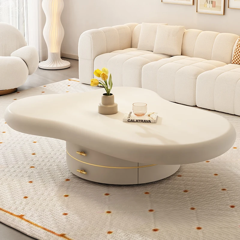 Cream Style Living Room Home Cloud Coffee Table Small Apartment Modern Simple Light Luxury Small Tea Table