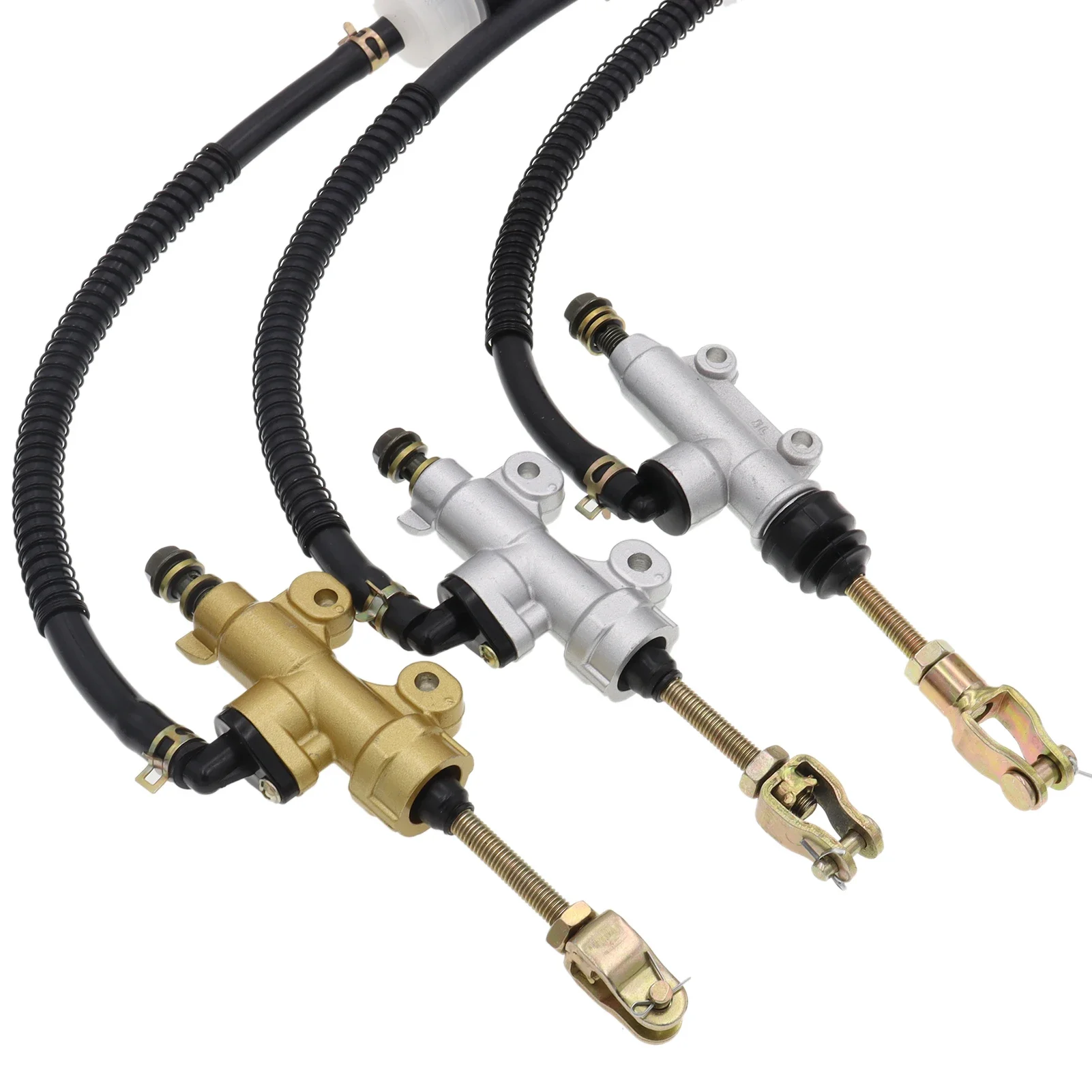 Unvirsal Gold Motorcycle Dirt Pit Bike ATV Rear Brake Hydraulic Master Oil Cylinder