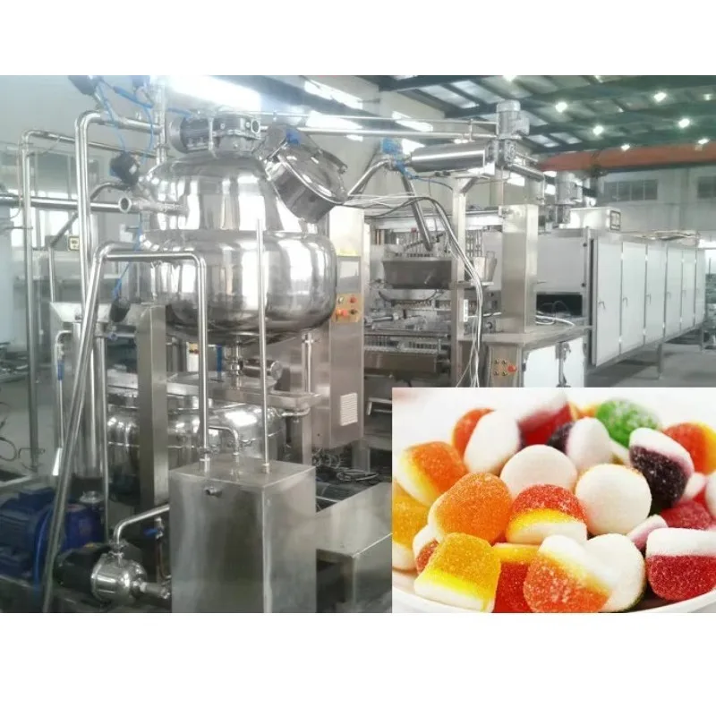 YUCHO Full Automatic Vitamin Health Candy Confectionery Gummy Bear Candy Sweets Production Line Soft Candy Making Machines