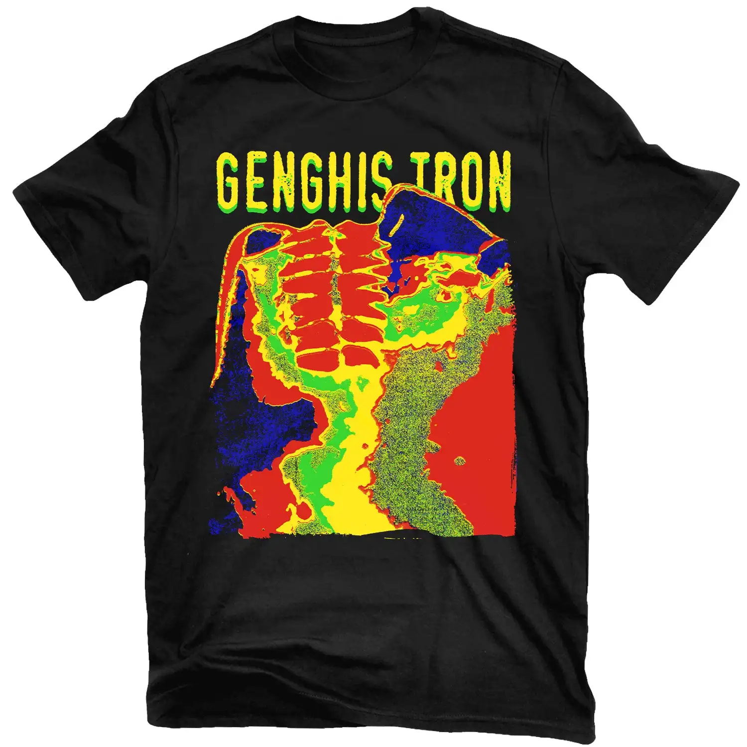 Signal Fire Genghis Tron Band Graphic Tee 100% Cotton Round Neck Casual Unisex T-shirt Summer Top