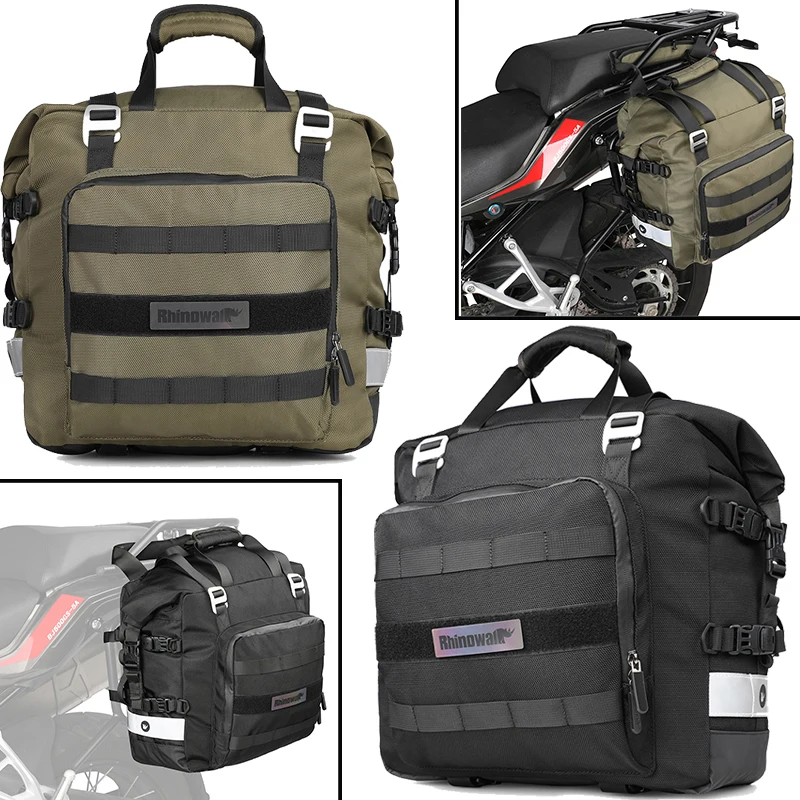 

Quick Release Motorcycle Saddle Bag with Removable Waterproof Inner Bag Universal Motorbike Side Bag Travel Luggage Pack Pannier