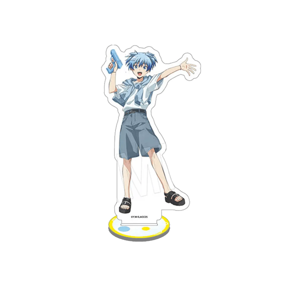 Assassination Classroom Nagisa 15cm Acrylic Stand Keychain Summer Water Gun Desk Display Ornament Anime Fan Merch Gift Toy
