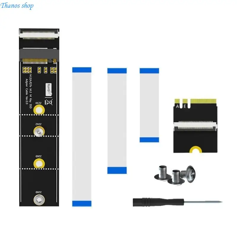 

Driverless M.2 M To Double A/E Adapter 64Gbps Fast Speed Transfer X37A