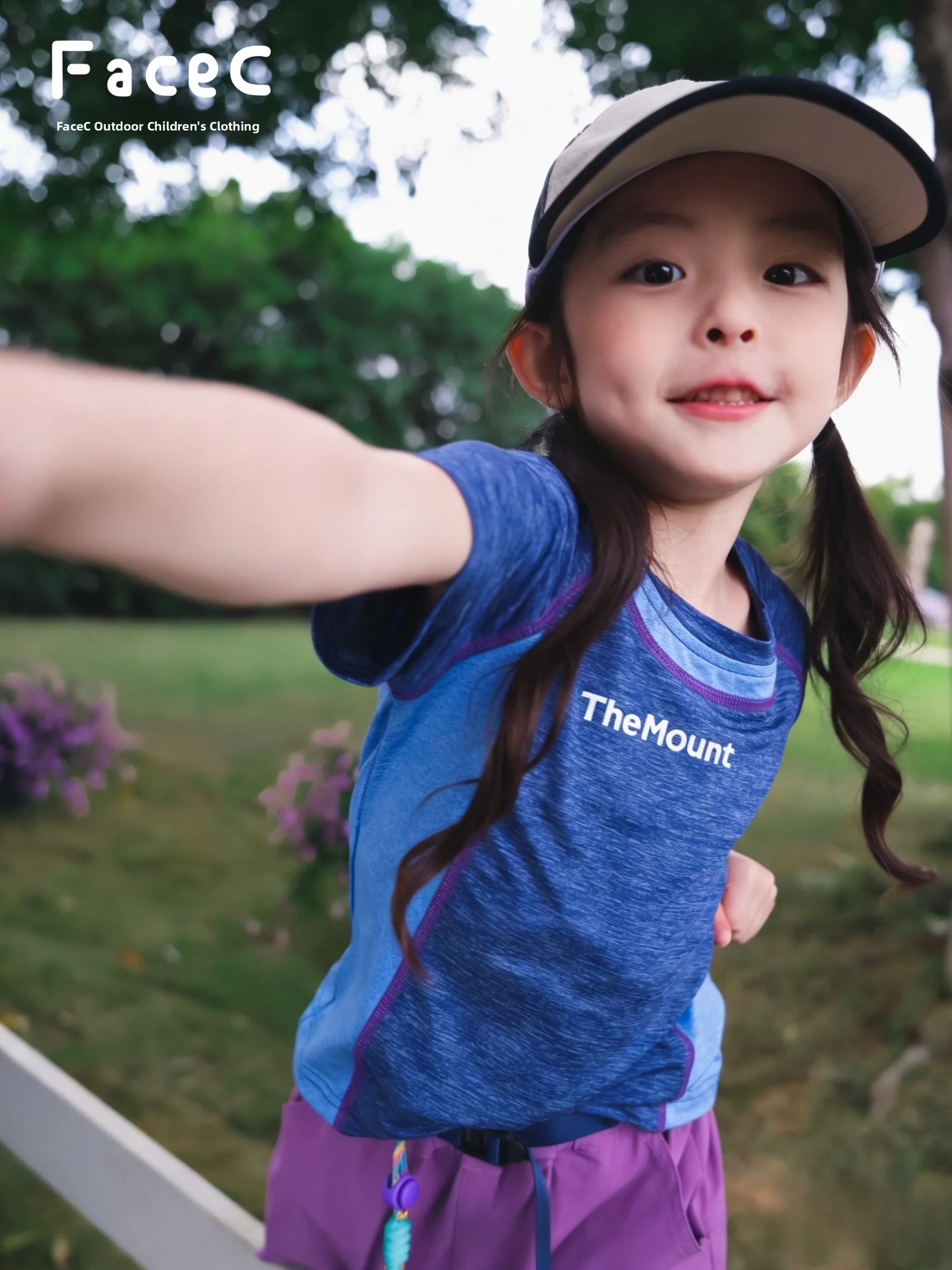 Quick Dry Color Block Outdoor Sports T-Shirt for Girls Thin Short Sleeve Parent-Child Matching Summer New Arrival FaceC Brand