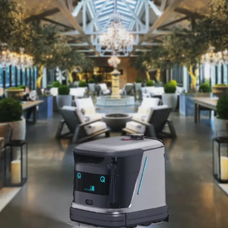 Commercial Robotic Floor Cleaner Smart Navigation Obstacle Avoidance Remote Dispatch Integrated Water Tank