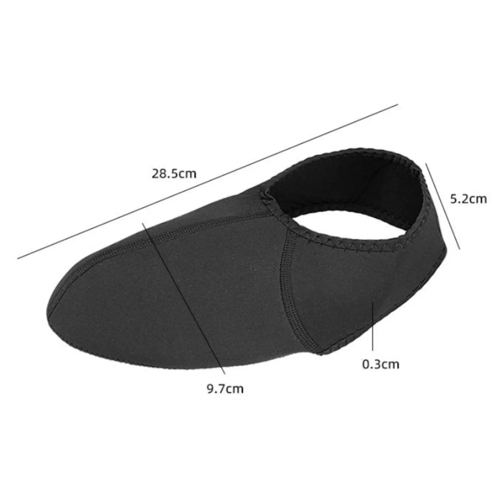 

1 Pair Low Cut Fin Socks Durability Prevent Blisters Practical, Wear Resistant, Easy to Wear Premium Comfort, Heel Protection
