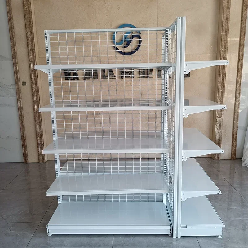 Eisen Supermarkt Regal Convenience Store Rack Einzelhandel Regalsysteme Dekorative Metall Shop Display Racks