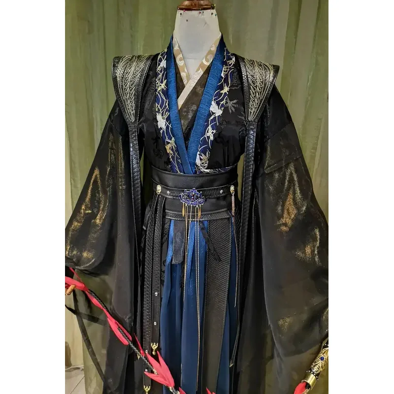 DY20Mo Ran Cosplay Erha et son maître de chat blanc Costume de Cosplay antique Moran BJBCOS taille personnalisée Halloween Han Fu25