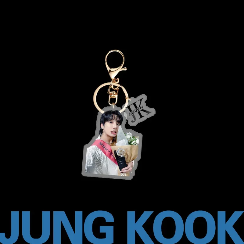 B JungKook Jungkook New Album Seven High Appearance Level Acrylic Keychain Pendant Pendant Peripheral Same Model