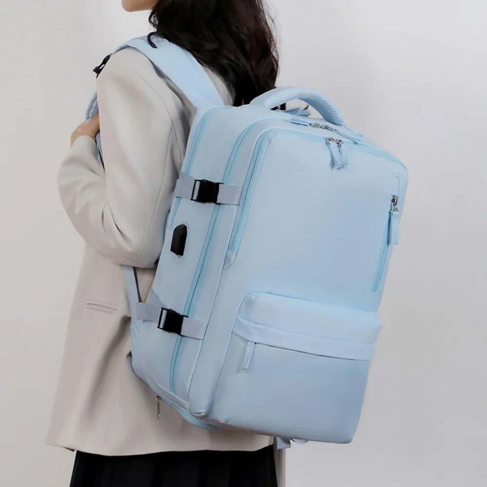 

Independent Shoe Compartment Travel Luggage Backpack Sponge Back Pad Dry and Wet Separation Large Capacity Boarding Bag