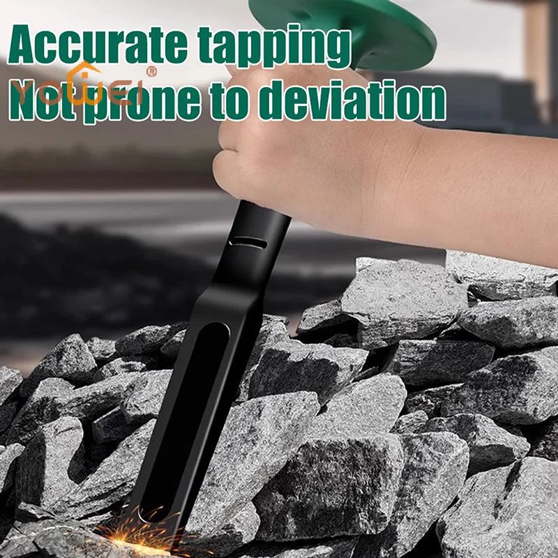 Latest 6/8/10/12in Industrial Grade Flat Chisel Chrome Vanadium Steel Forged Steel w/ Hand Guard Concrete Engraving Cut Tool
