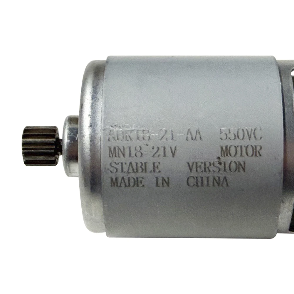 21V Electric Motor 14 Teeth Geared Motor 28000RPM 8.2mm Gear Diameter Power Tool Accessories for 550 Motor Lithium Chainsaw