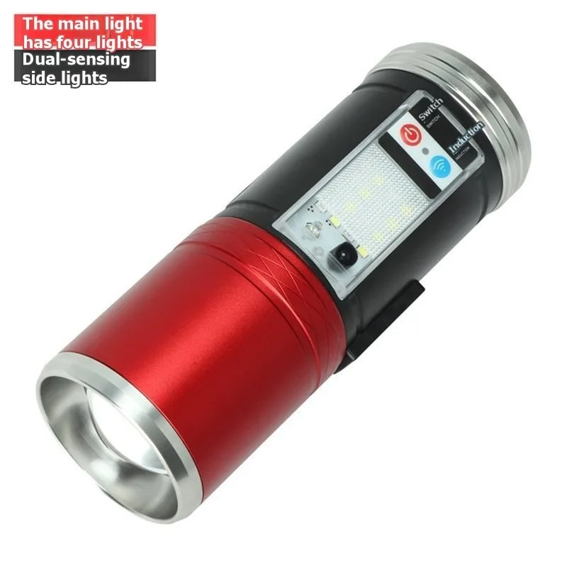 A36T-Aluminum Alloy Durable LED Flashlight With USB Rechargeable-High-Power Multi-Purpose