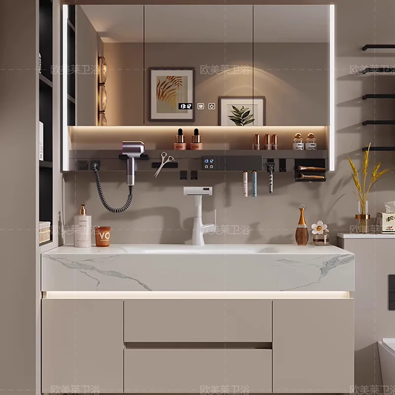

Decorations Organizer Bathroom Cabinet Storage Wall Accessories Mirror Toilet Cupboard Partitions Archivadores Home Furniture