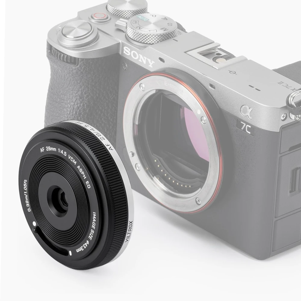 Viltrox AF 28mm F4.5 Auto Focus Full Frame Pancake Lens for Sony E/Nikon Z/Fuji X Mount Mirrorless Camera