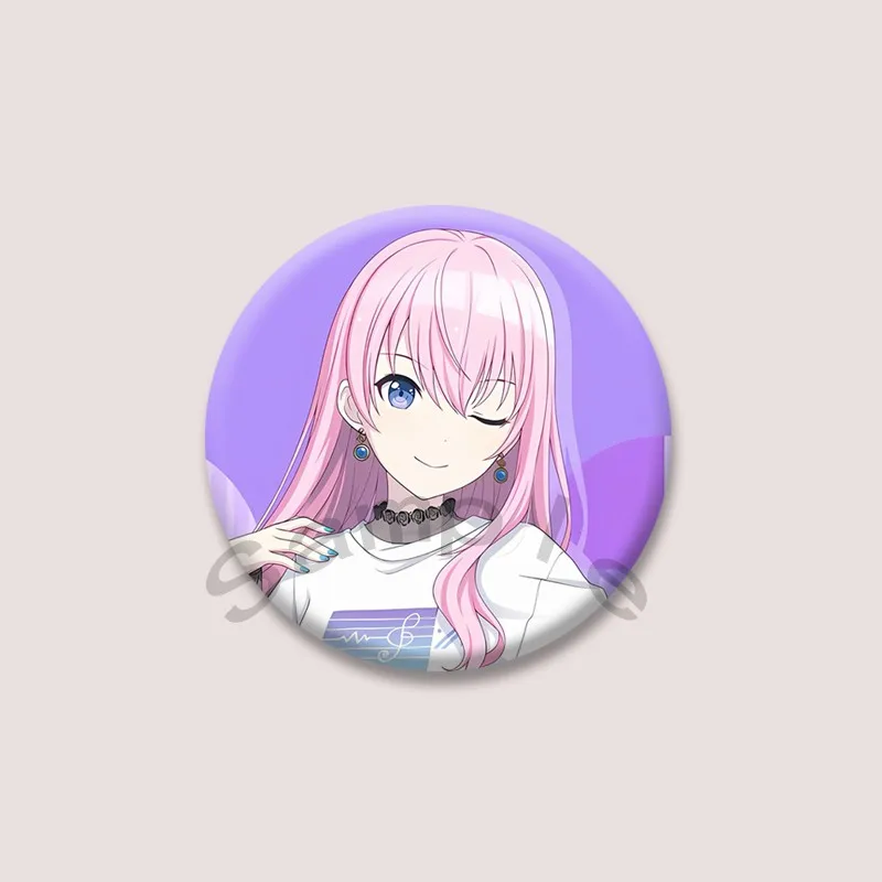 لعبة الموسيقى Pjsk العجائب X شوتايم دبابيس التلبيب لطيف الكرتون تينما تسوكاسا كاميشيرو روي زر دبابيس شارات الهدايا والمجوهرات