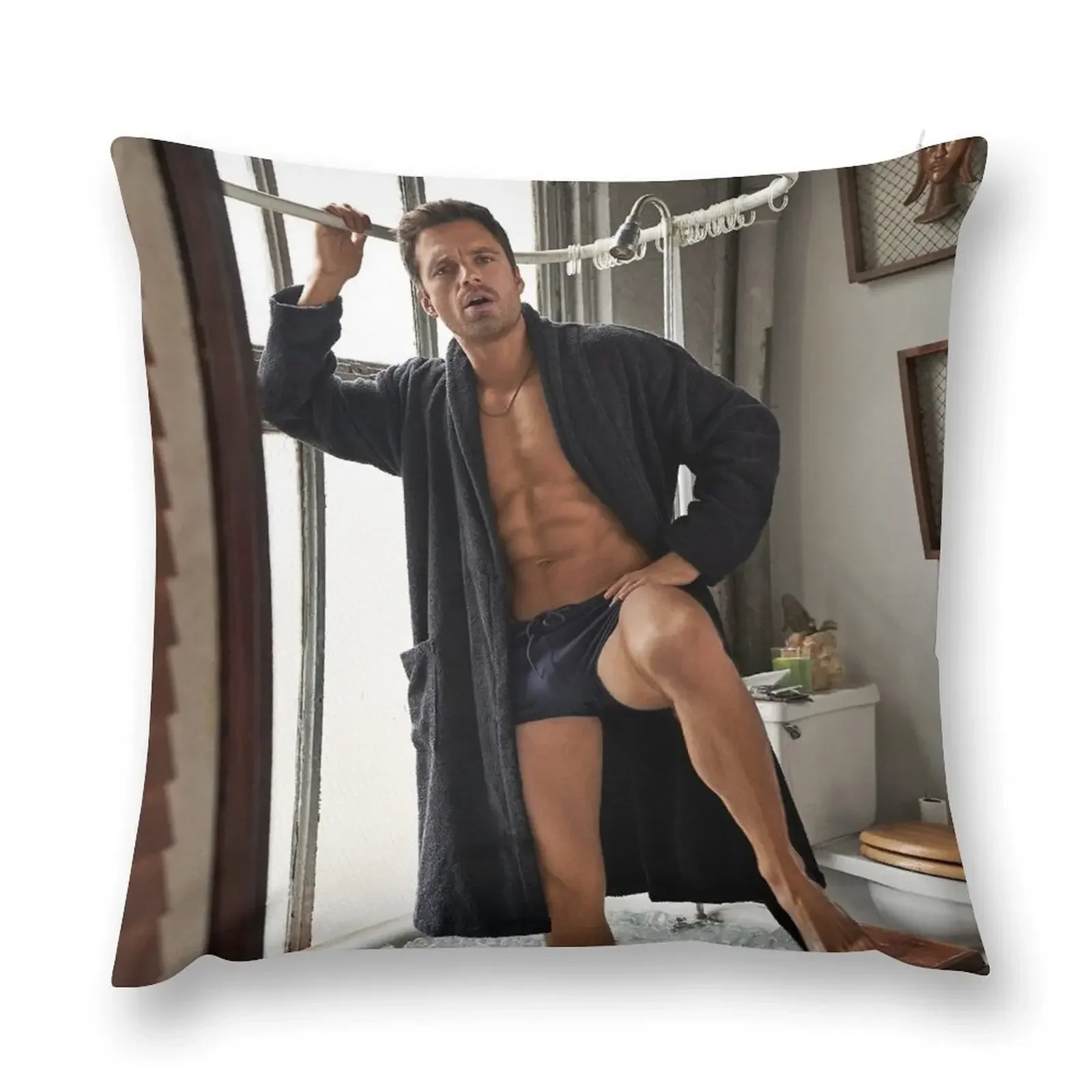 

Sebastian Stan Throw Pillow Pillow Covers Decorative ornamental pillows for living room New year pillow