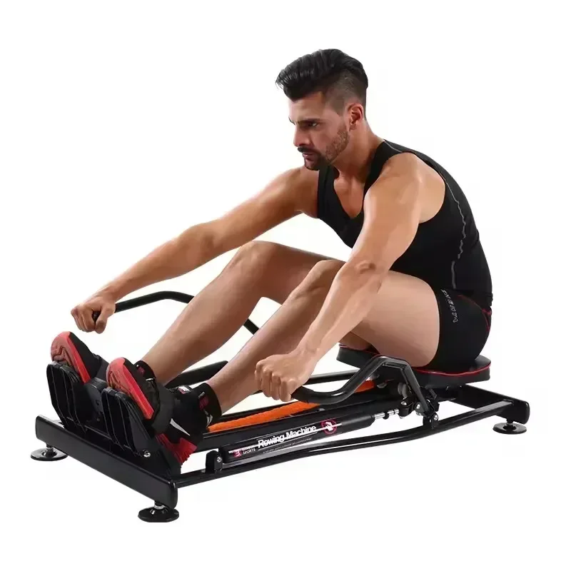 For  SPORTS Spinning Bike Gym Equipment Full Motion Hydraulic Rower Foldable Adjustable Resistance Rowing Machine Home Use