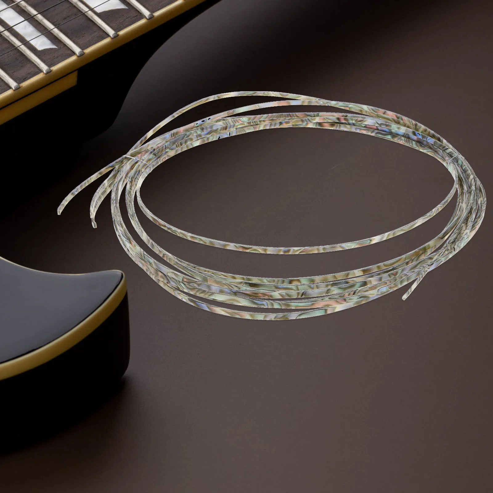 

4 Pcs 3mm Guitar Binding Purfling Strips Classical Abalone Edge Trim Plastic Inlay Hemming Accessories Acoustic Guitar Decor