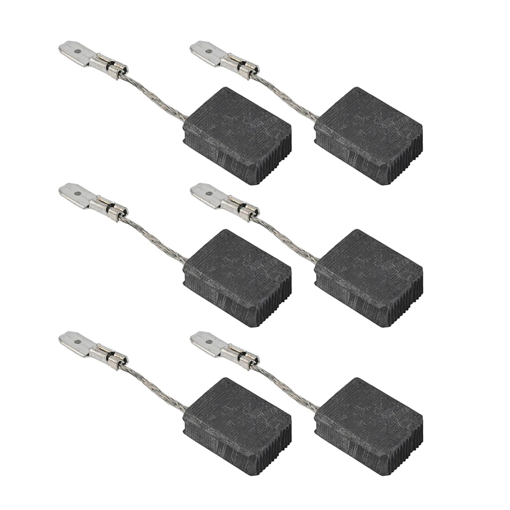 6pcs Carbon Brush 6x12.5x15.3mm For WEP 15-150 Angle Grinder Part 316055220 Motor Repair Power Tool Accessories
