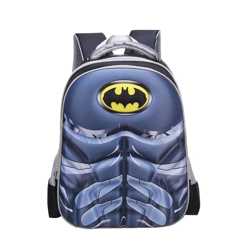 Marvel Spiderman Backpack Batman Schoolbag Superman Bagpack Captain America Double Shoulder Bag Kid Gift Student Stationery Boy