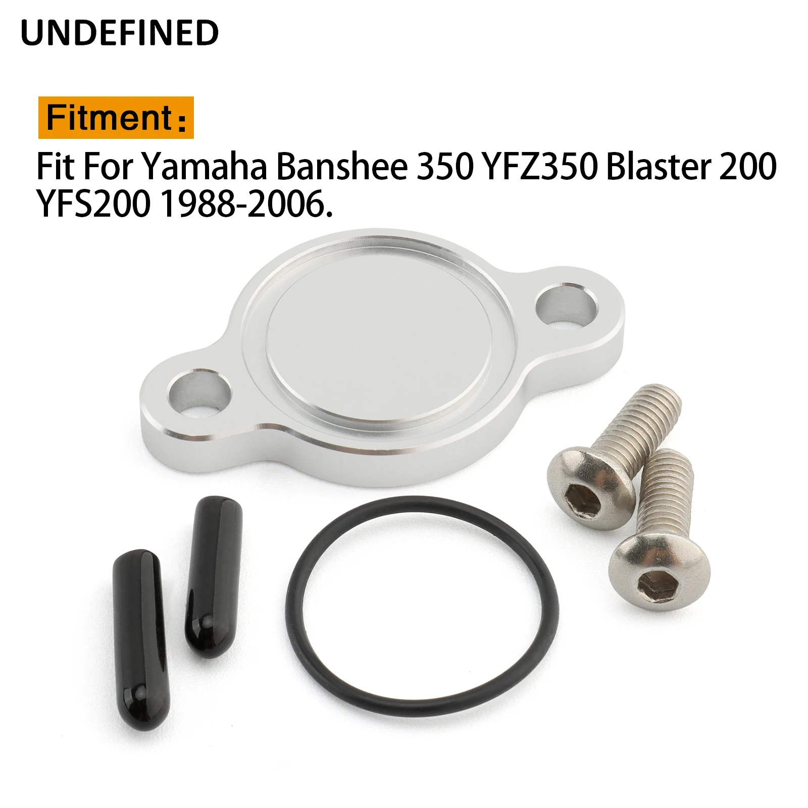 Motorcycles Black Oil Injection Block Off Plate Gasket Kit for Yamaha Banshee 350 YFZ350 Blaster 200 YFS200 1988-2006