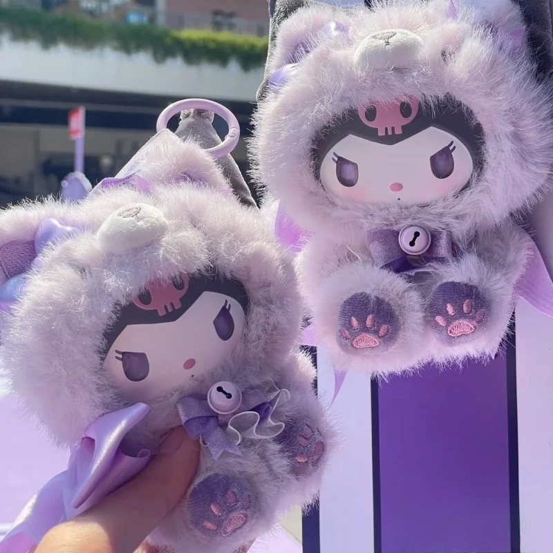 

Новая виниловая глухая коробка Fox Island, персонажи Cinnamoroll Kuromi, коробка-сюрприз My Melody, рюкзак, подвески, кукла, подарок на день рождения для девочек