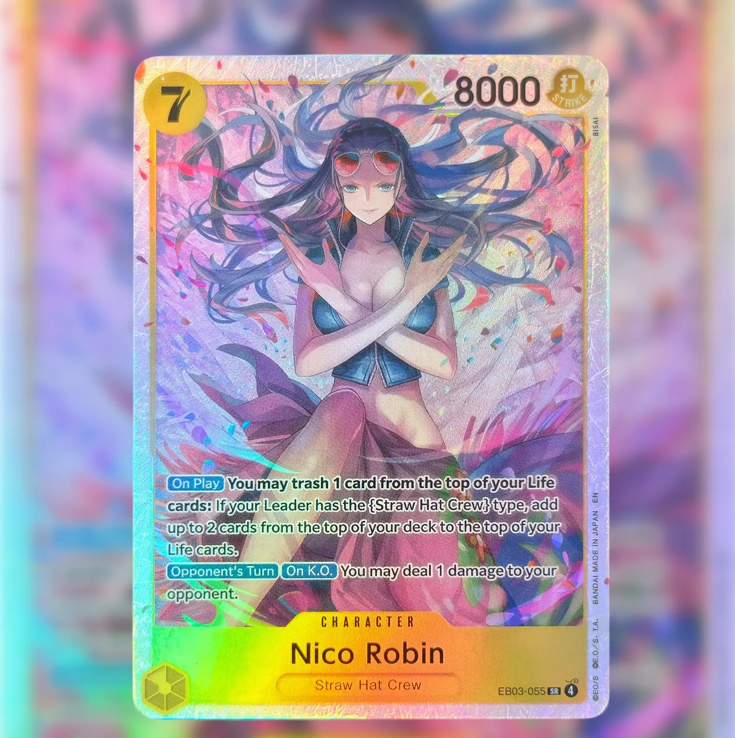 Proxy One Piece Kartenspiel Nico Robin EB03-055 TCG Anime-Karten