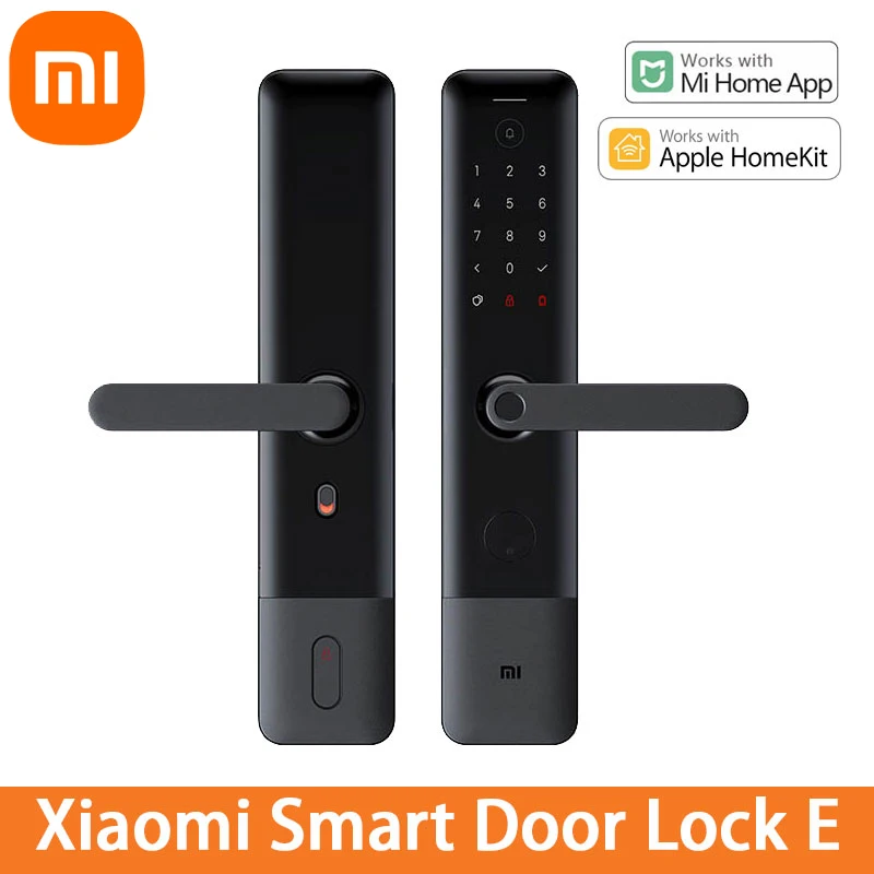 

Xiaomi Smart Door Lock E Fingerprint Bluetooth Homekit Unlock Anti-plug Safety Lock Body Work with Mi Home Apple Homekit