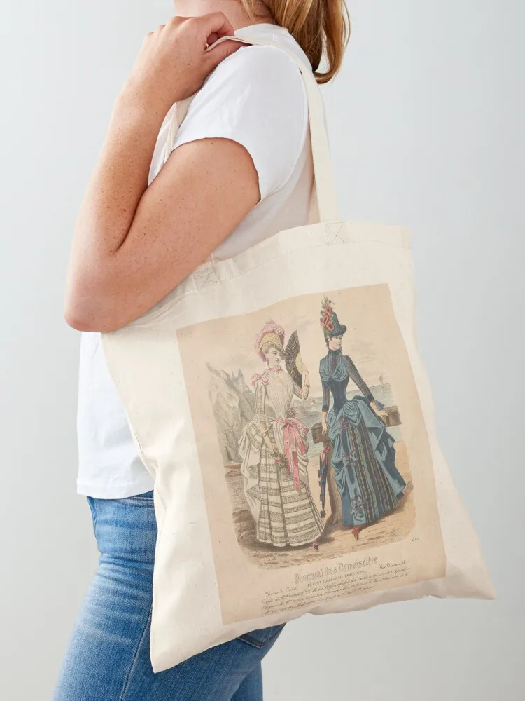 

Vintage Ladies at the Sea Poster from a 1886 French Fashion Journal Tote Bag Lady bag the tote bag bags woman 2025