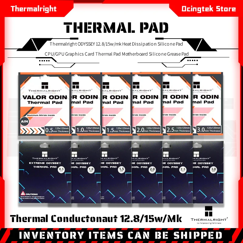 Thermalright ODYSSEY 12.8/15w/mk Heat Dissipation Silicone Pad CPU/GPU Graphics Card Thermal Pad Motherboard Silicone Grease Pad